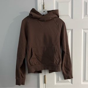 Athleta Mauve open back hoodie, 100% cotton, size S